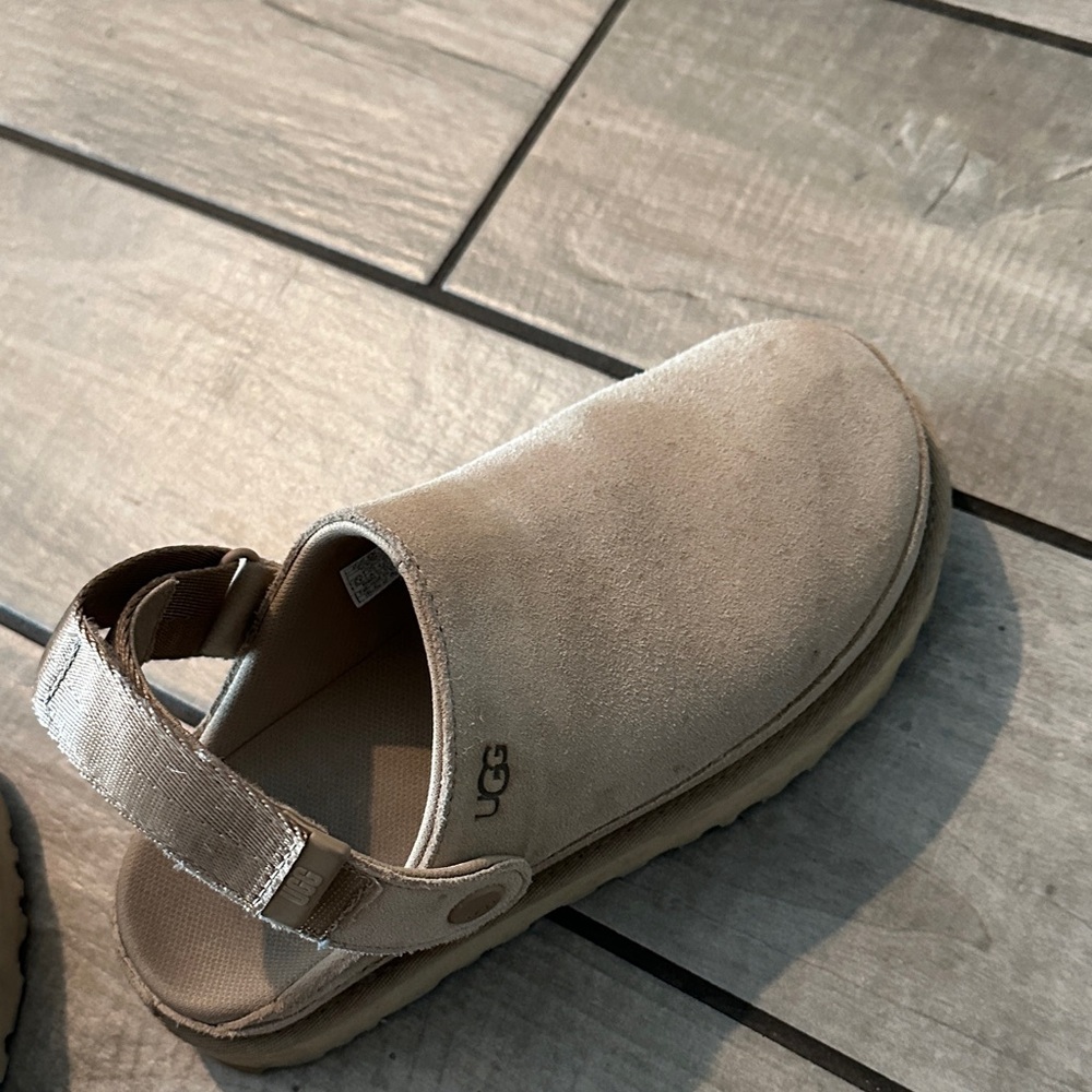UGG Tan Suede Slippers - Picture 2 of 7